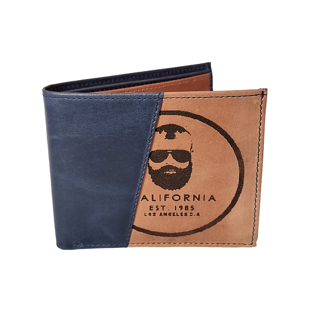 BILLETERA CALIFORNIA CAPS LOGO BG AZUL