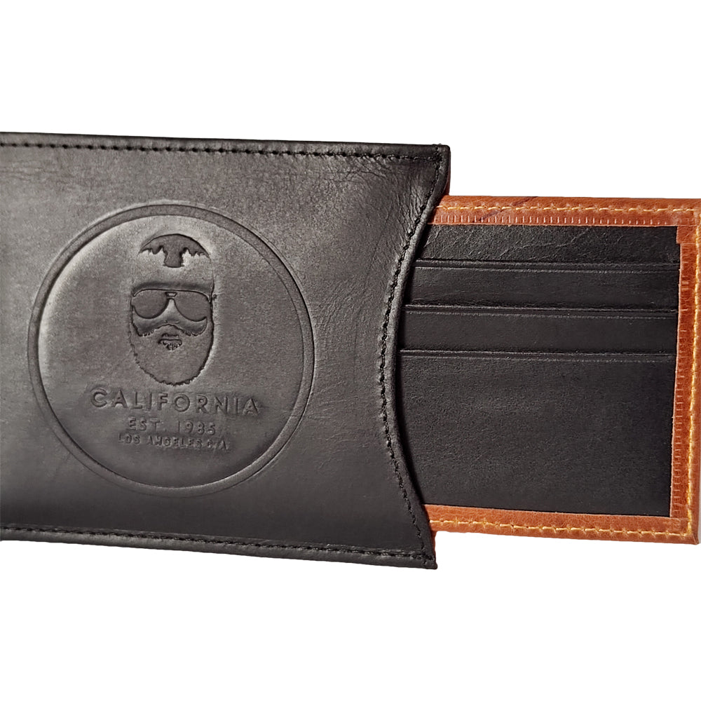 BILLETERA CALIFORNIA CAPS ADDITION NEGRA
