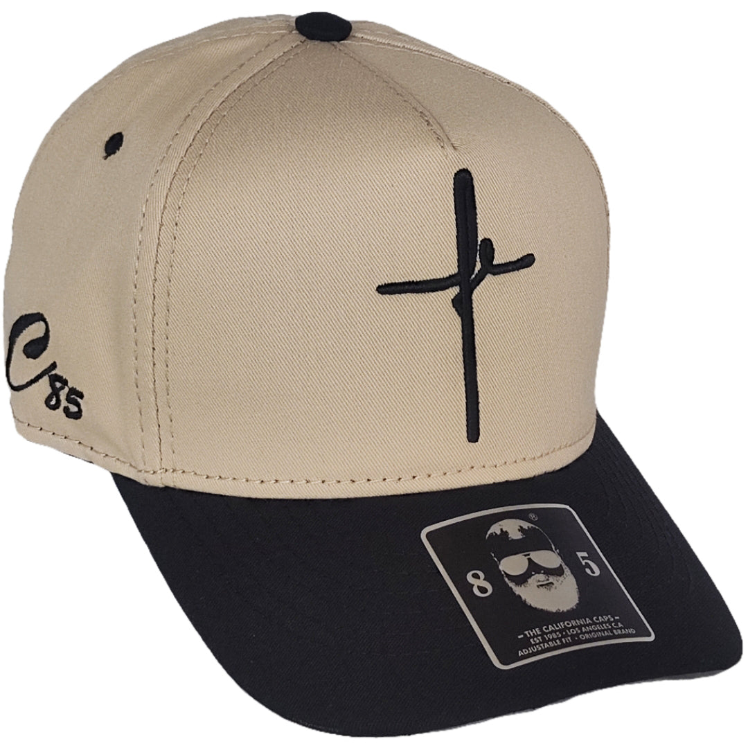 gorras beige bordadas