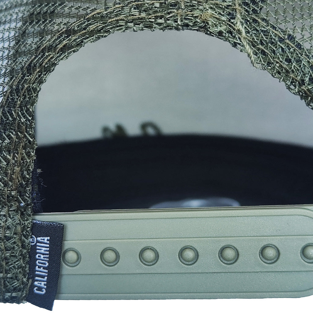 gorra para hombre verde de malla