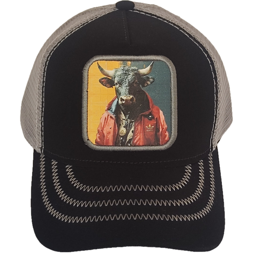 gorra negra con malla para hombre