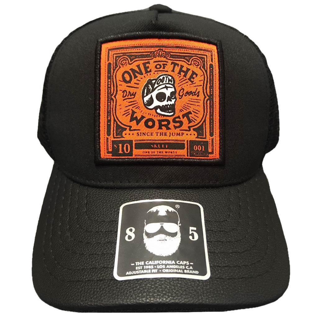 gorra para hombre negra con calavera