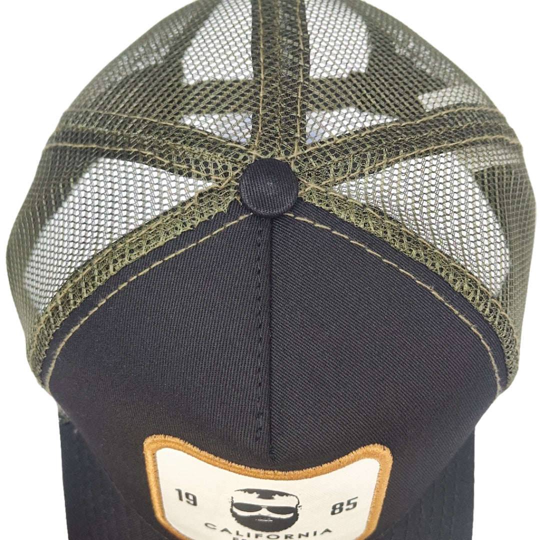 gorra para hombre camionera negra