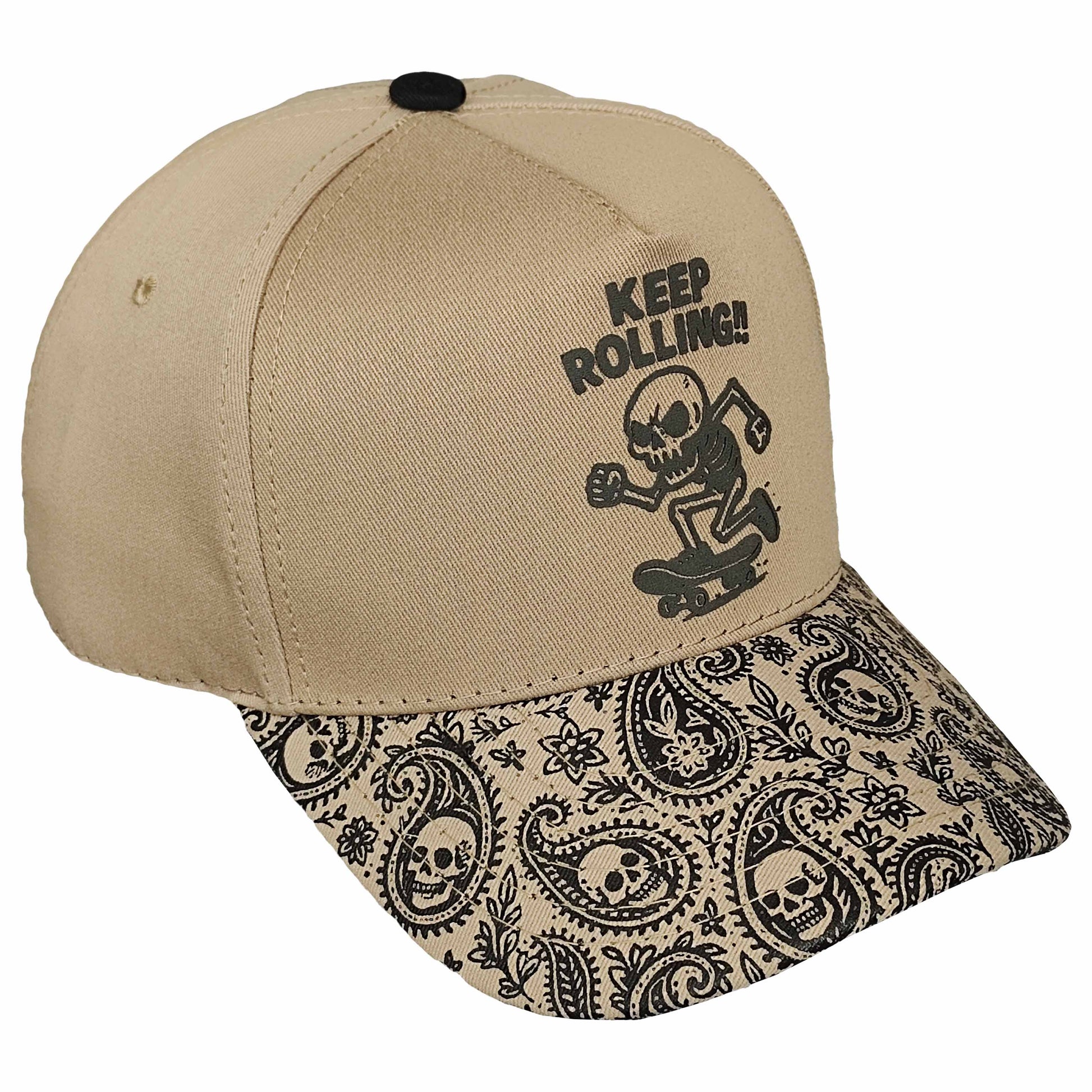 gorra original beige con visera sublimada