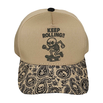 gorras para hombres beige con visera sublimada california caps