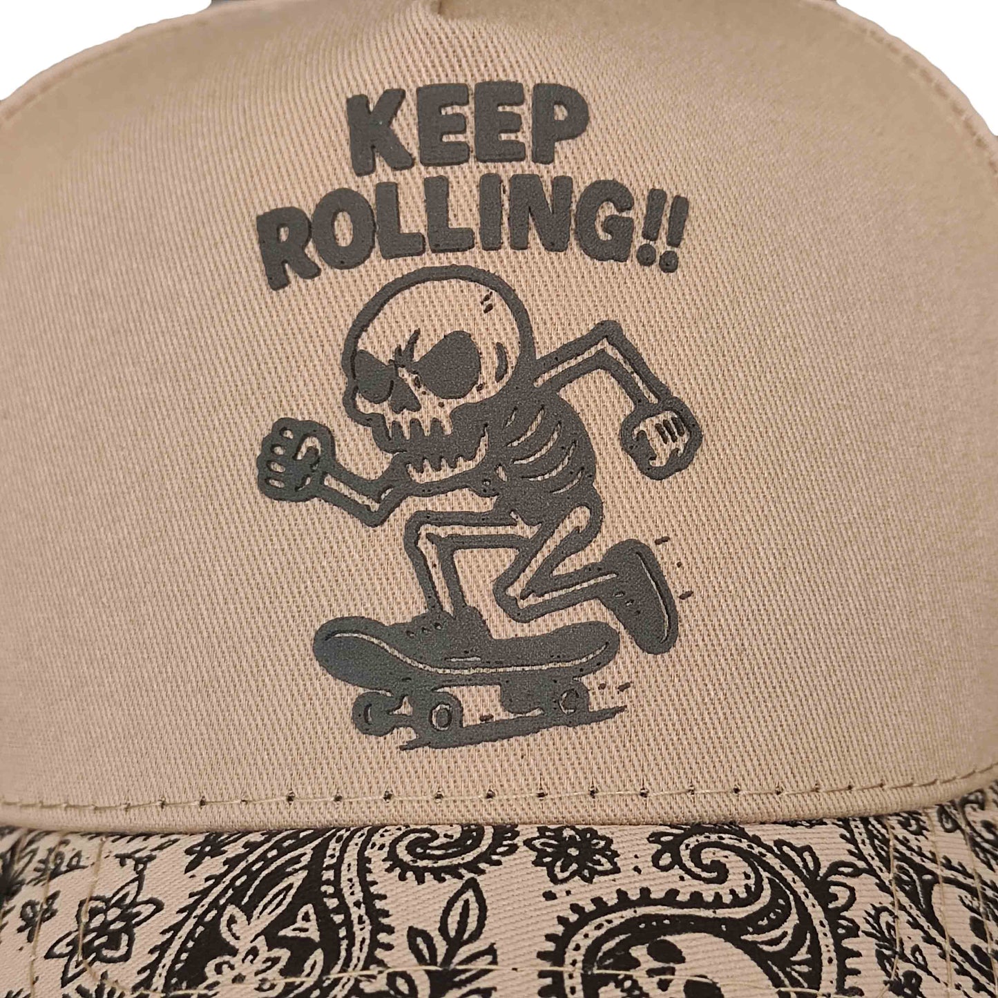 gorra california caps keep rolling beige