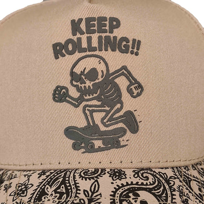 gorra california caps keep rolling beige