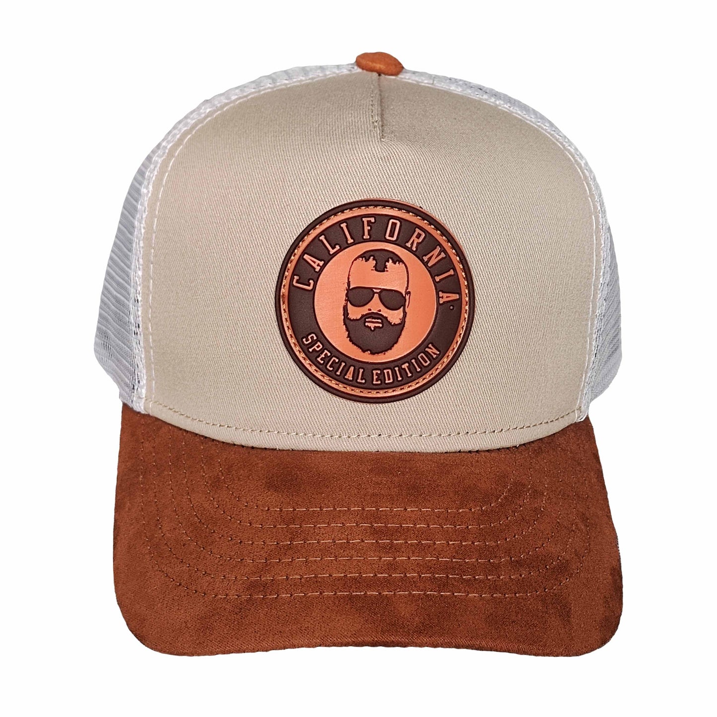 gorras para hombre beige con malla