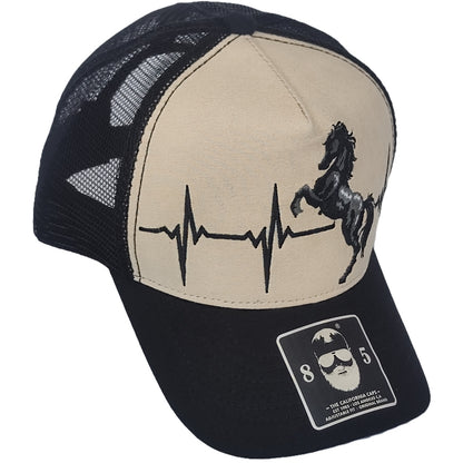 GORRA CALIFORNIA CAPS CABALLISTA NEGRA