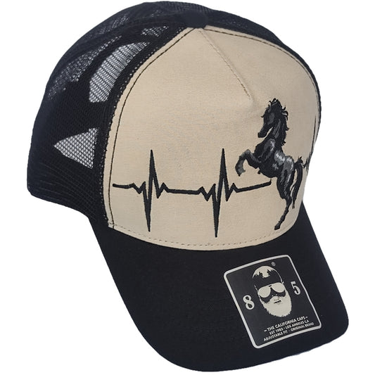 GORRA CALIFORNIA CAPS CABALLISTA NEGRA
