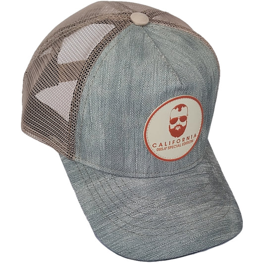 GORRA CALIFORNIA CAPS CLASICA GRIS AZULADO