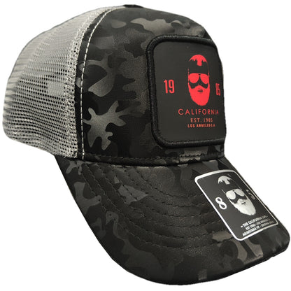 gorra camuflada negra