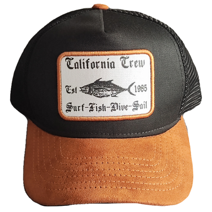 GORRA CALIFORNIA CAPS FISH CREW NEGRA