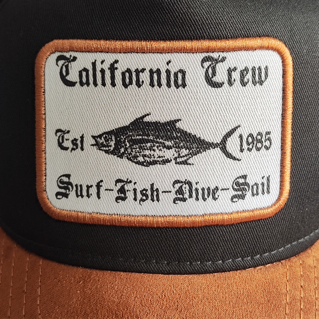 GORRA CALIFORNIA CAPS FISH CREW NEGRA