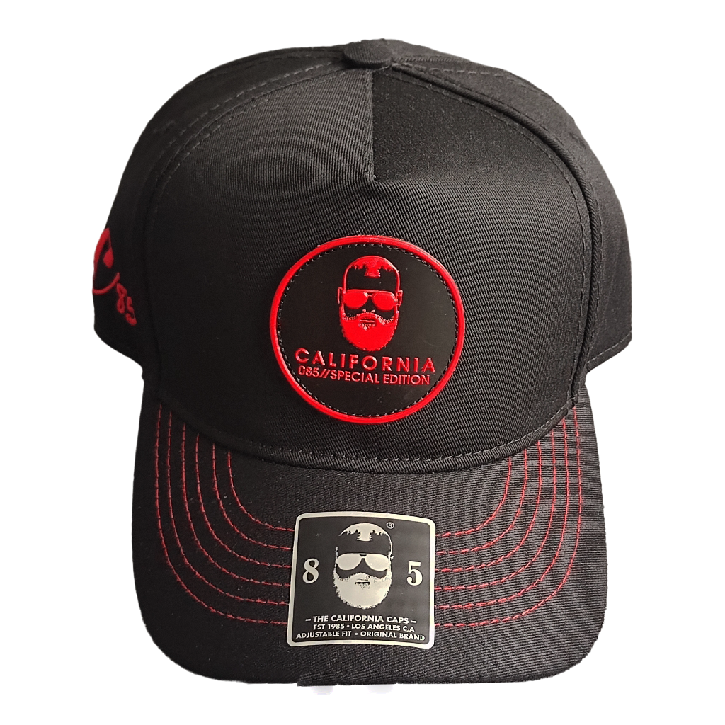 gorra california caps negra clasica