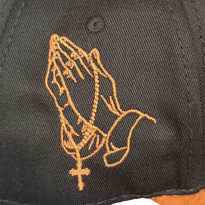 gorra original california caps negra con fe bordado frontal