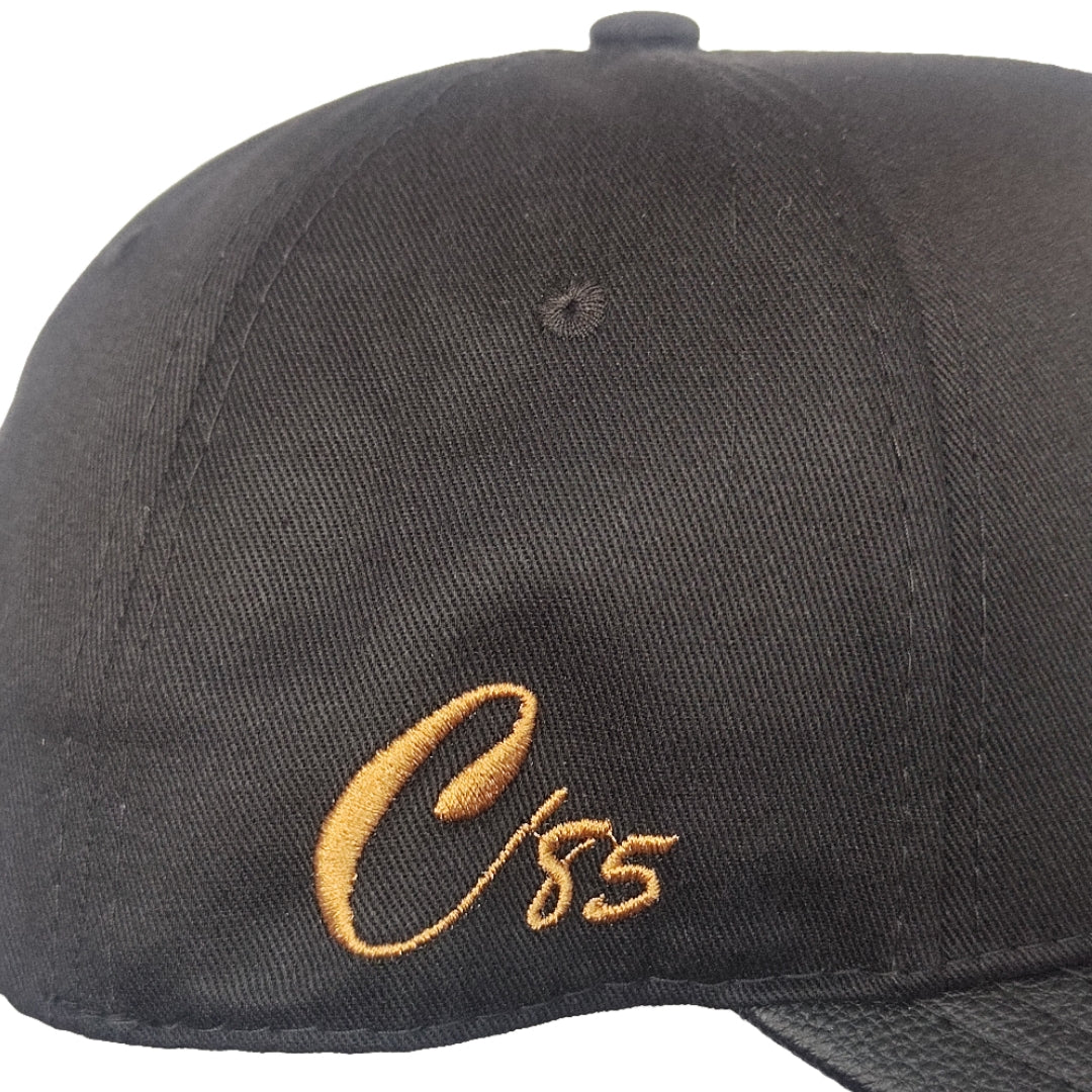 GORRA CALIFORNIA CAPS CLASICA NEGRA LOGO CAFE