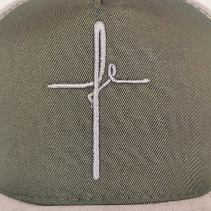 gorra para hombre con la palabra fe en el frente